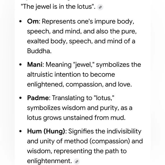 Sterling Silver Om Mani Padme Hung Mantra Cuff - Picture 4 of 4